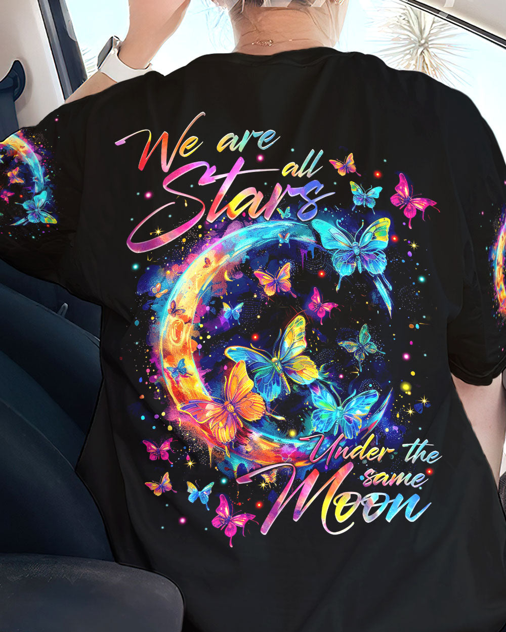 WE ARE ALL STARS UNDER THE SAME MOON BUTTERFLIES ALL OVER PRINT - TYTM0503244