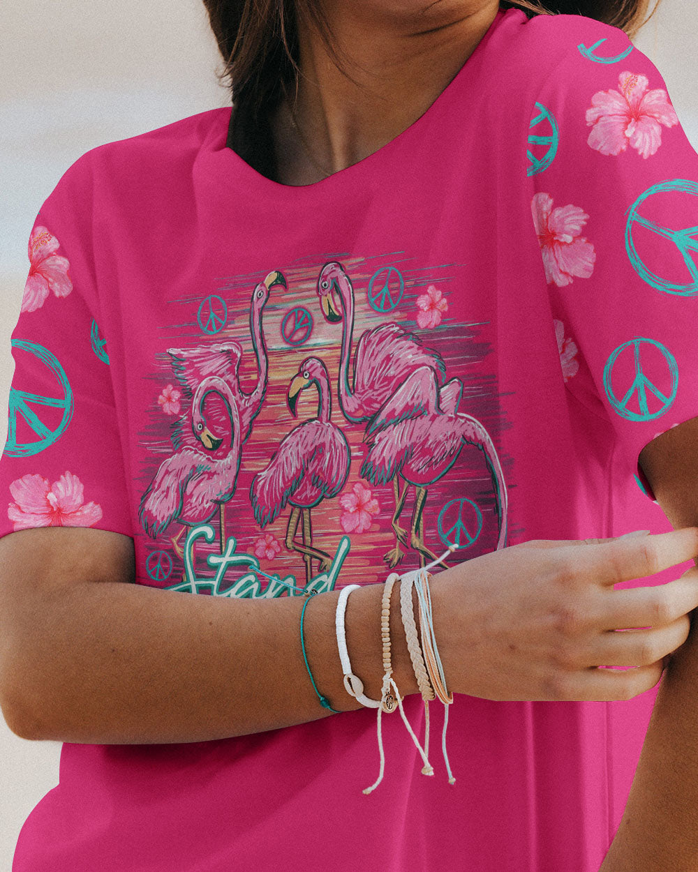 STAND BY YOUR FLOCK FLAMINGO ALL OVER PRINT - TLNO2706231