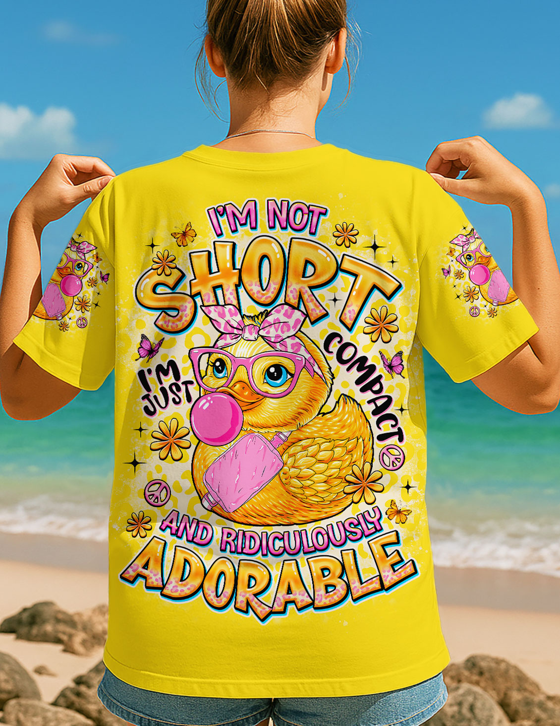 I'M NOT SHORT DUCK ALL OVER PRINT - TLNO1009252