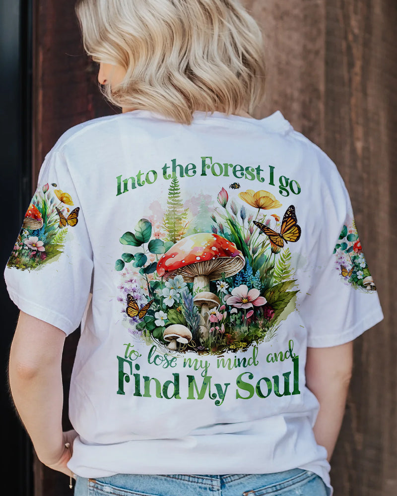 INTO THE FOREST MUSHROOMS ALL OVER PRINT - TYTD1004231