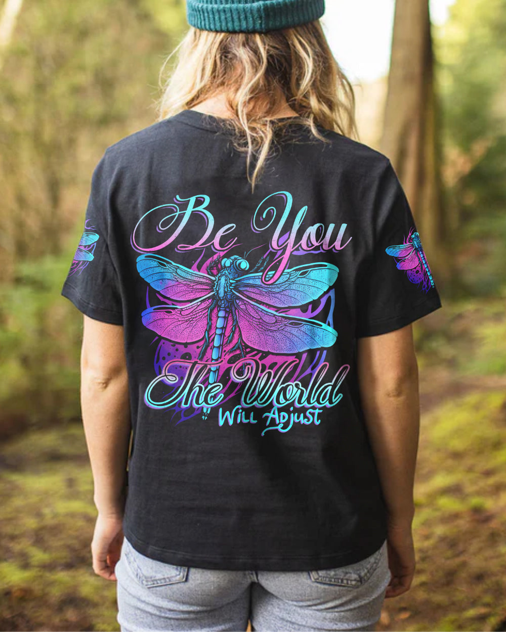 BE YOU THE WORLD WILL ADJUST ALL OVER PRINT - TYTD1904232