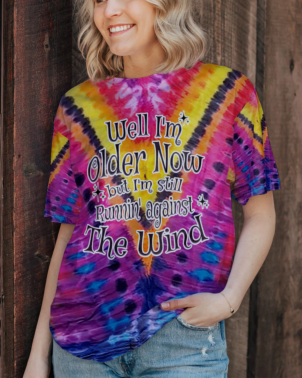 RUNNING AGAINST THE WIND TIE DYE ALL OVER PRINT - TYTD1505231