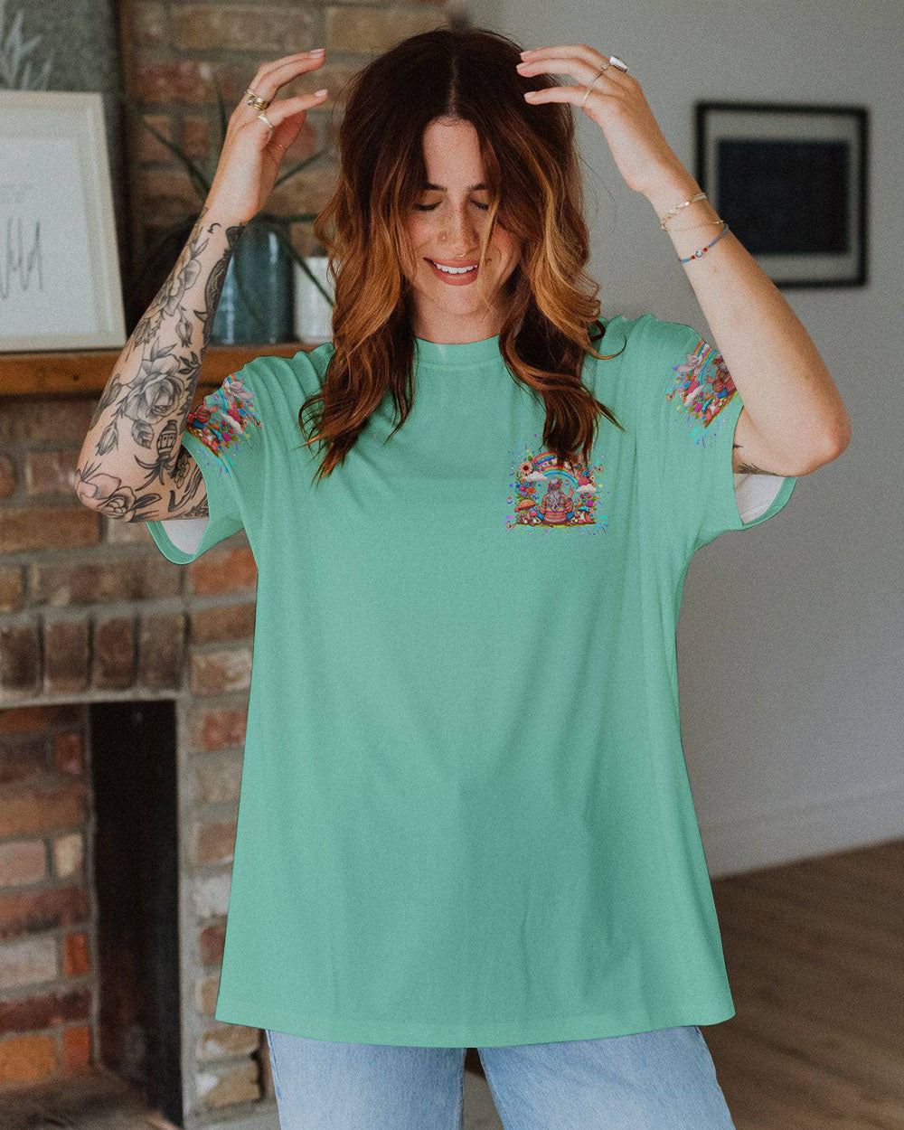 OLD HIPPIES DON'T DIE HIPPIE GRANDMAS ALL OVER PRINT - YHHG0708244