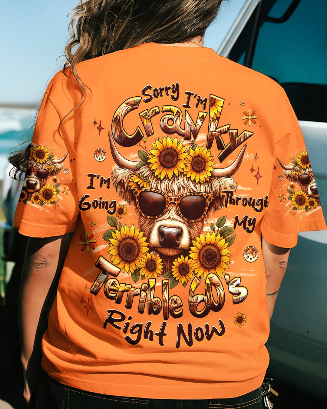 SORRY I'M CRANKY COW ALL OVER PRINT - YHHG1709251