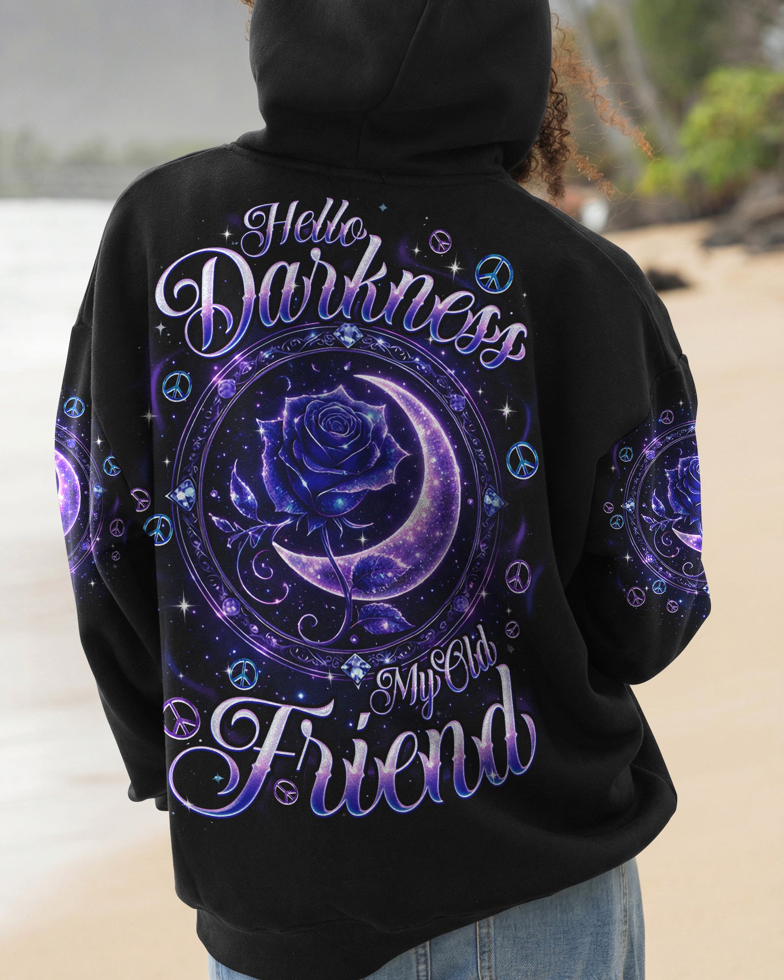 HELLO DARKNESS MY OLD FRIEND ROSE ALL OVER PRINT - TYQY2702261