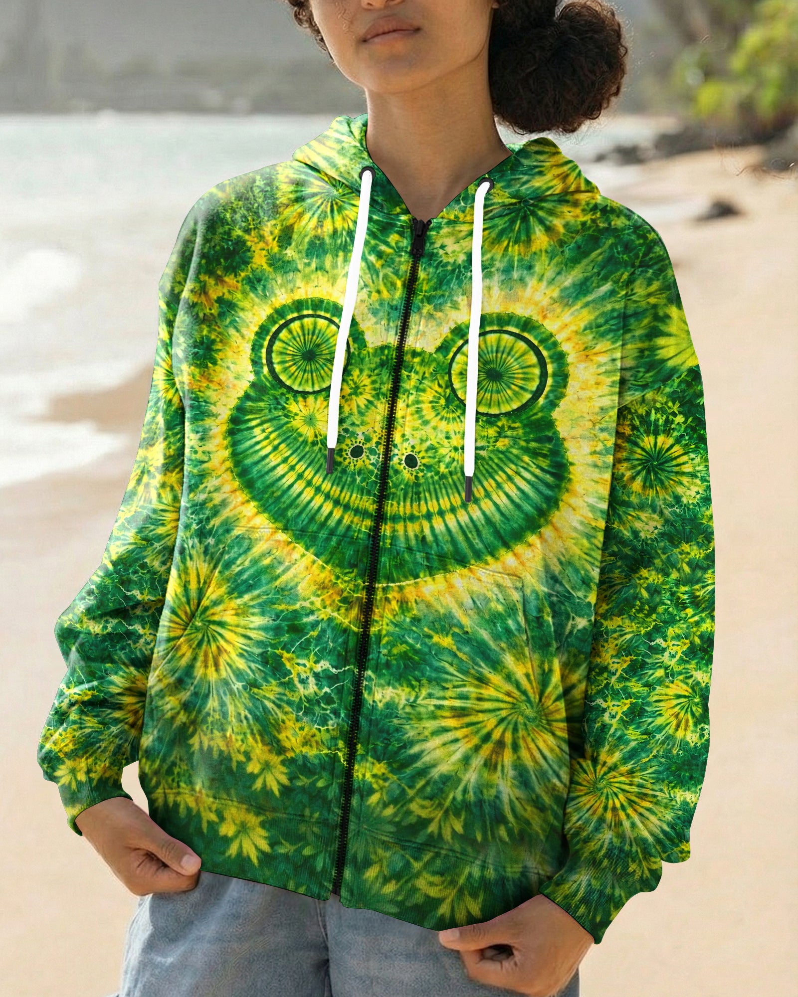 HIPPIE FROG SWIRL ALL OVER PRINT - TLHG2303262