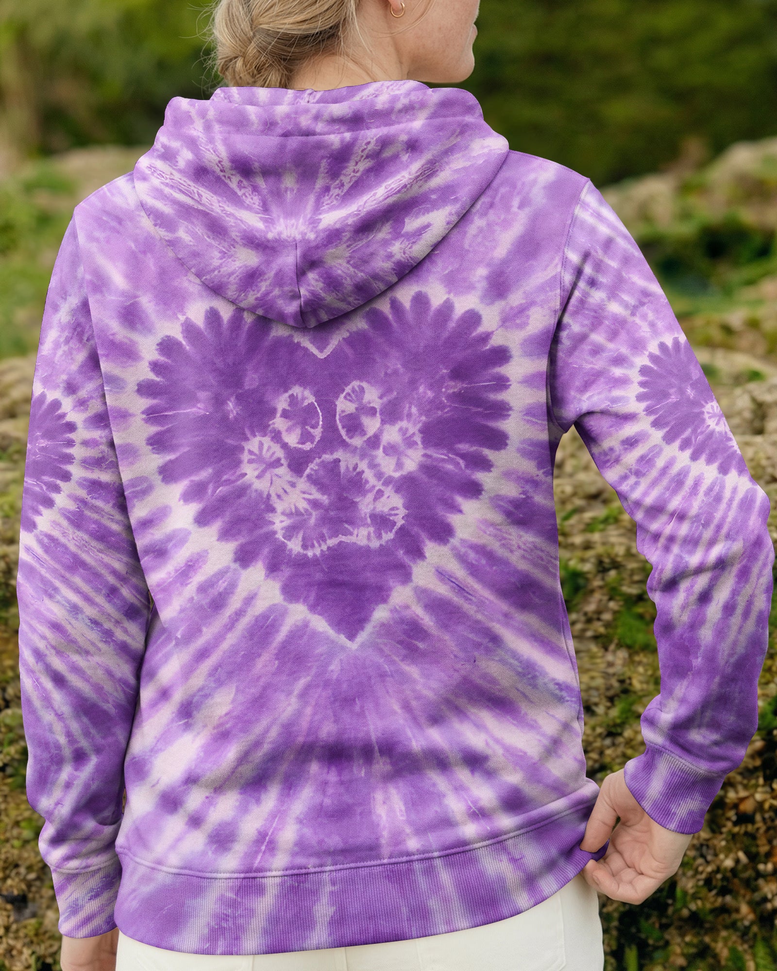 PURPLE PAW HEART ALL OVER PRINT - TYQY1003261