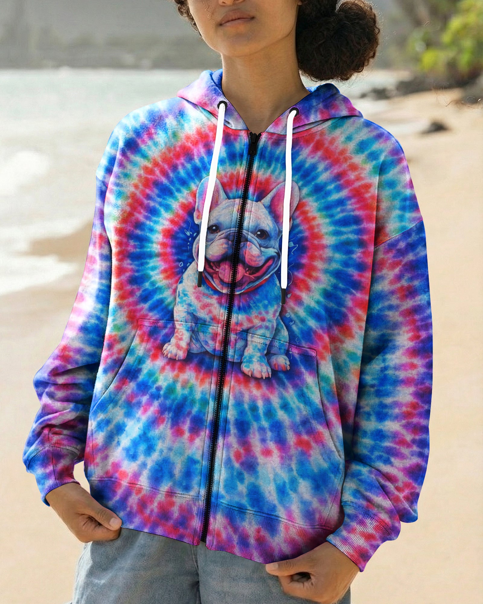 FRENCH BULLDOG SWIRL ALL OVER PRINT - TLNO0903261