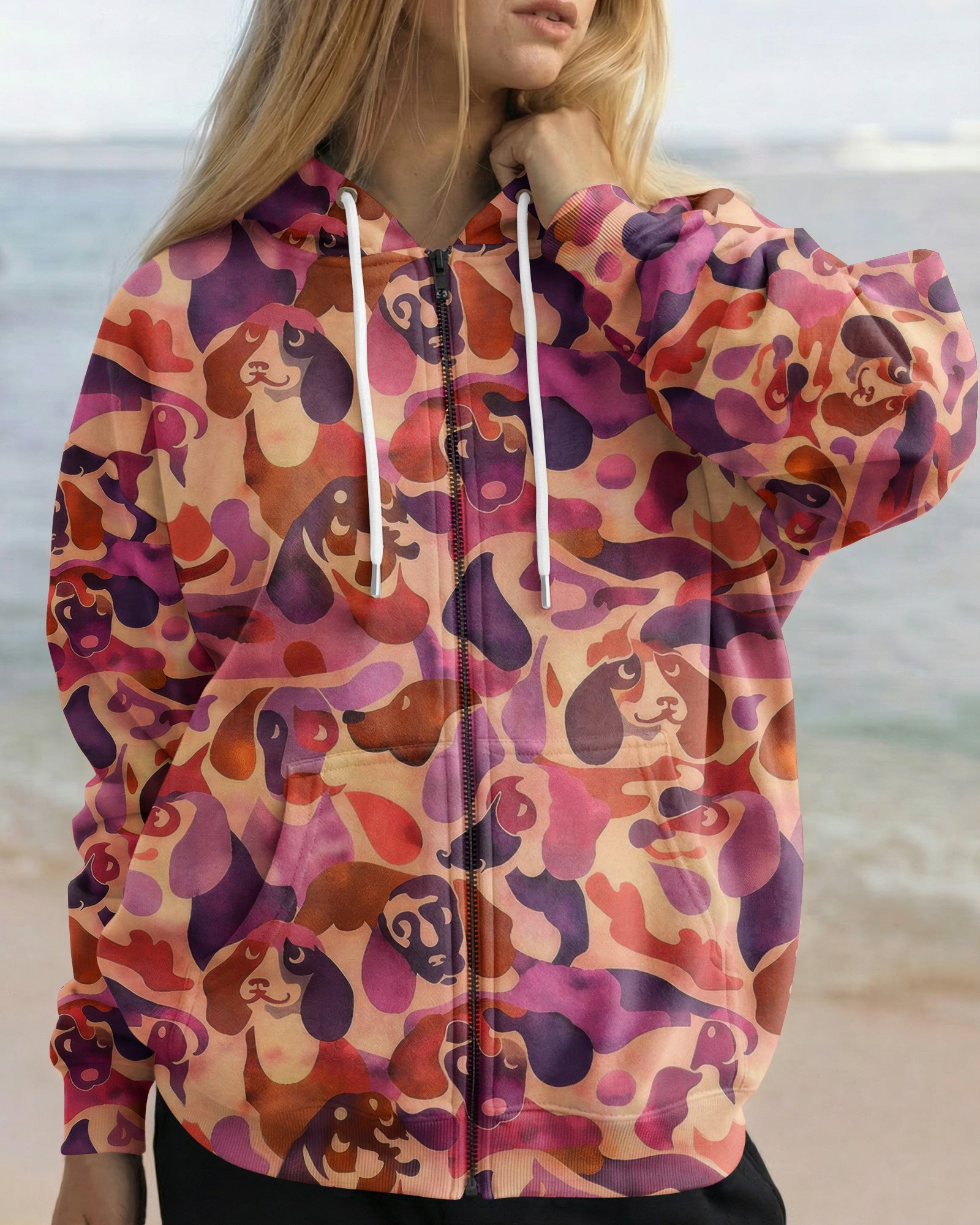 DACHSHUND DOG CAMOUFLAGE ALL OVER PRINT - TLTW1003262