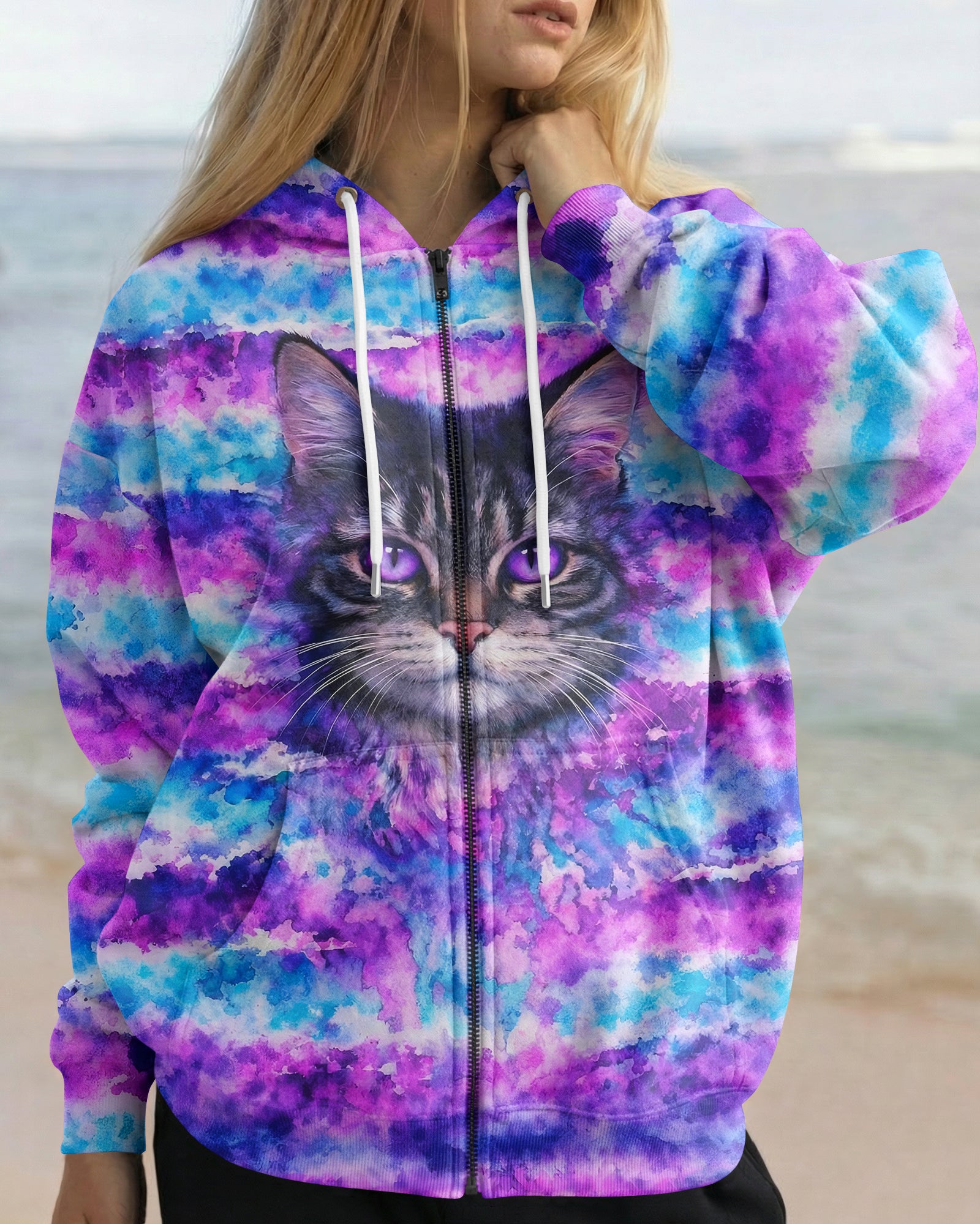 MYSTICAL CAT ALL OVER PRINT - TLNO0903262