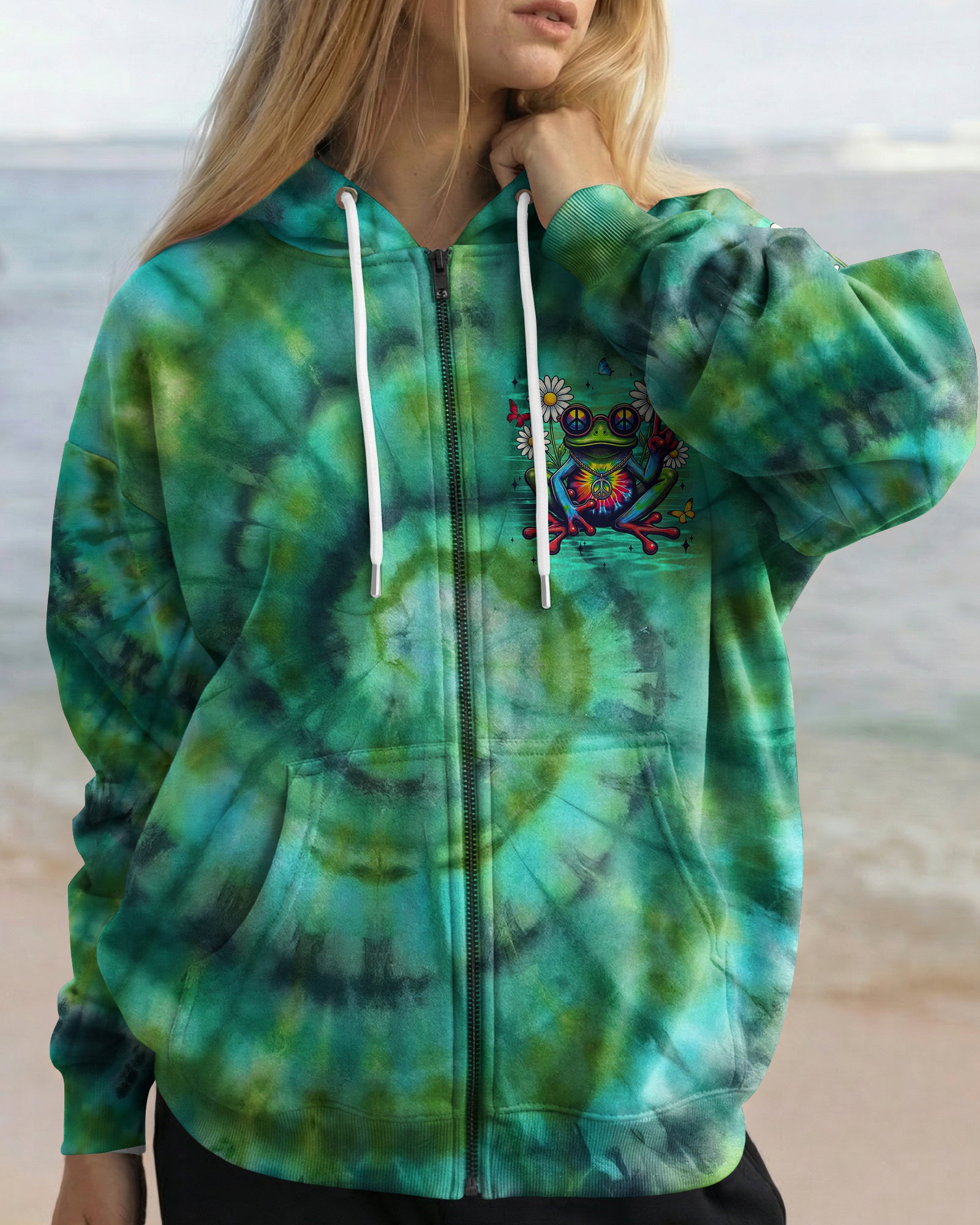 BE YOU THE WORLD WILL ADJUST FROG ALL OVER PRINT - TYLN1303263