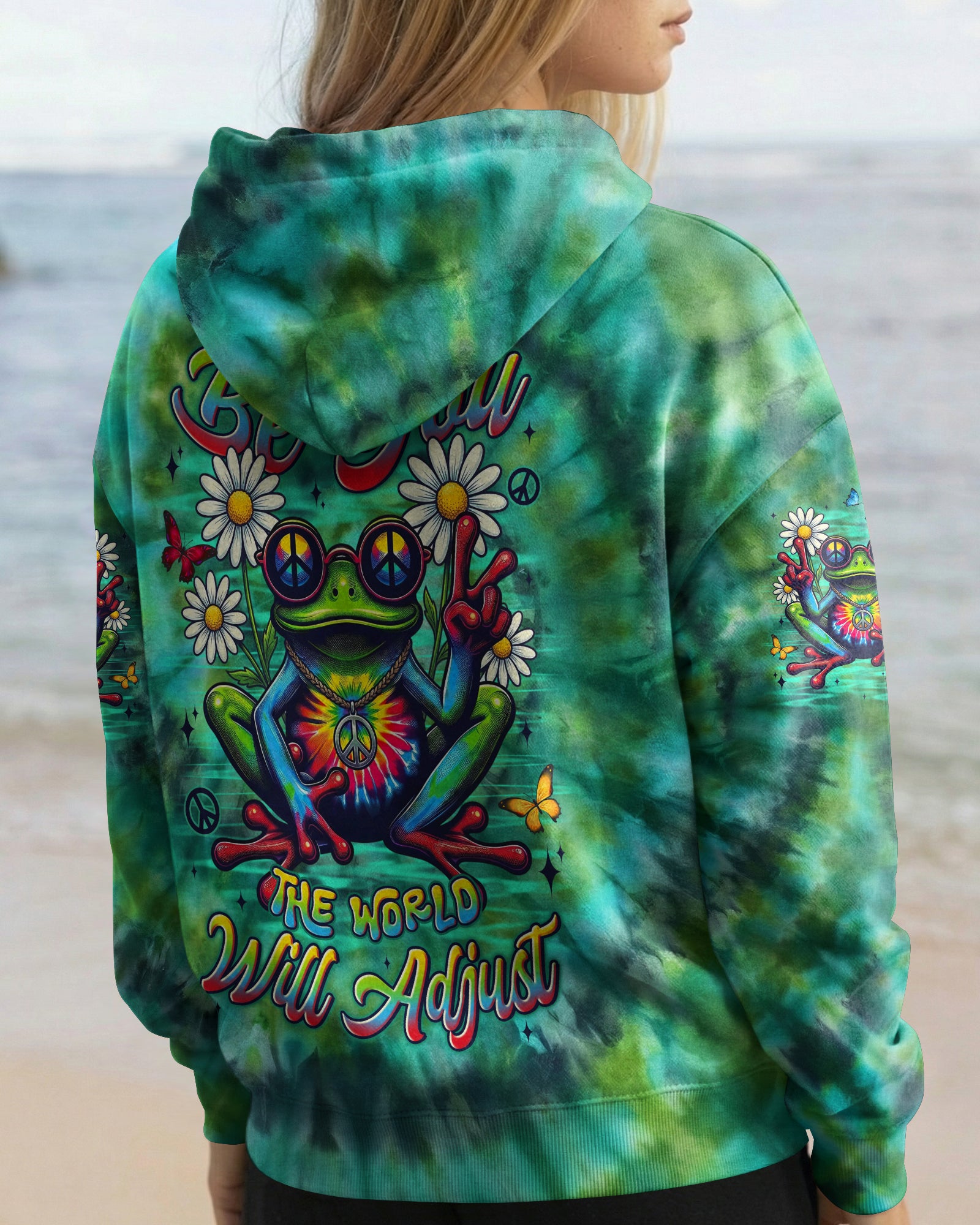 BE YOU THE WORLD WILL ADJUST FROG ALL OVER PRINT - TYLN1303263
