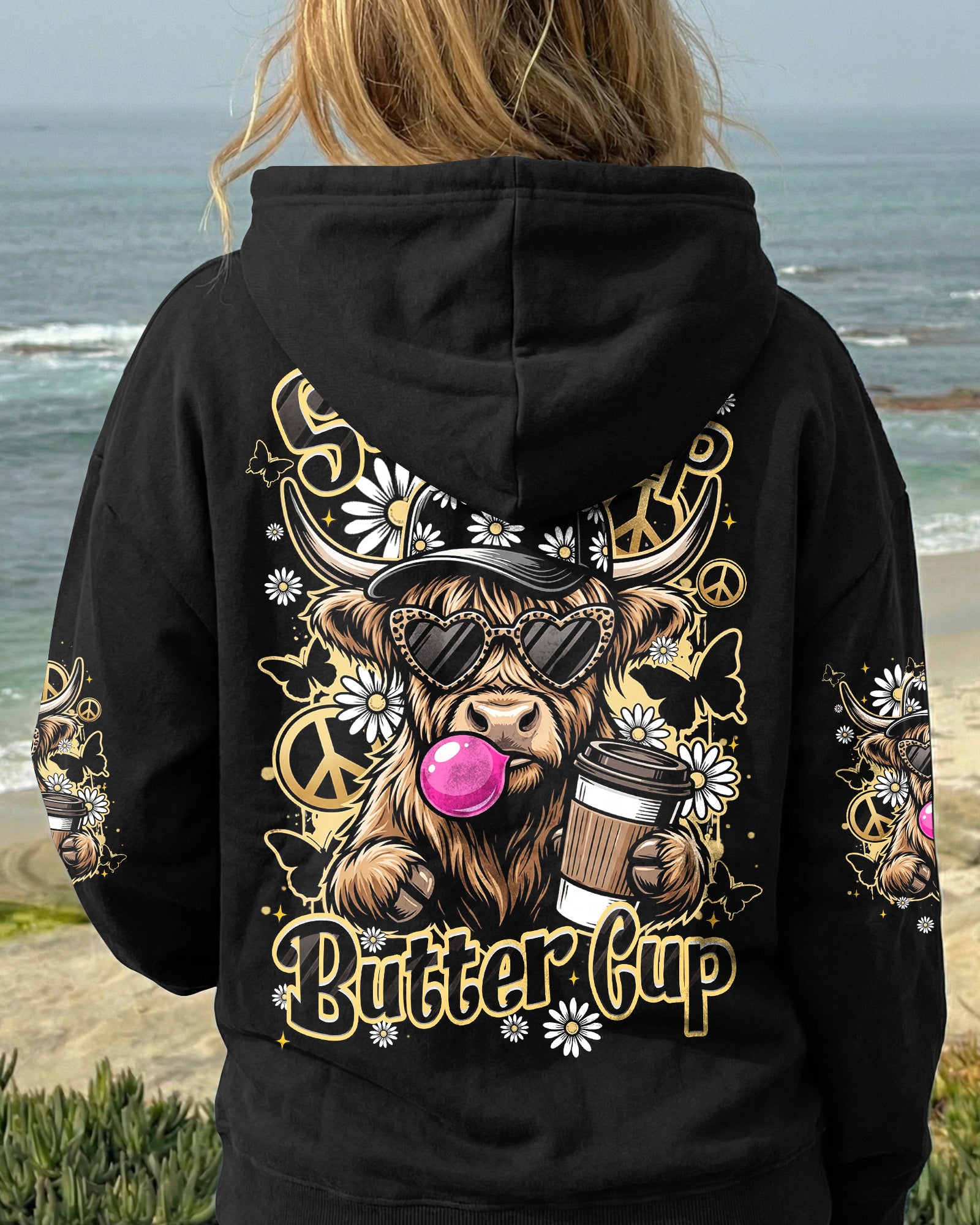 SUCK IT UP BUTTERCUP HIGHLAND COW ALL OVER PRINT - TLHN2007263