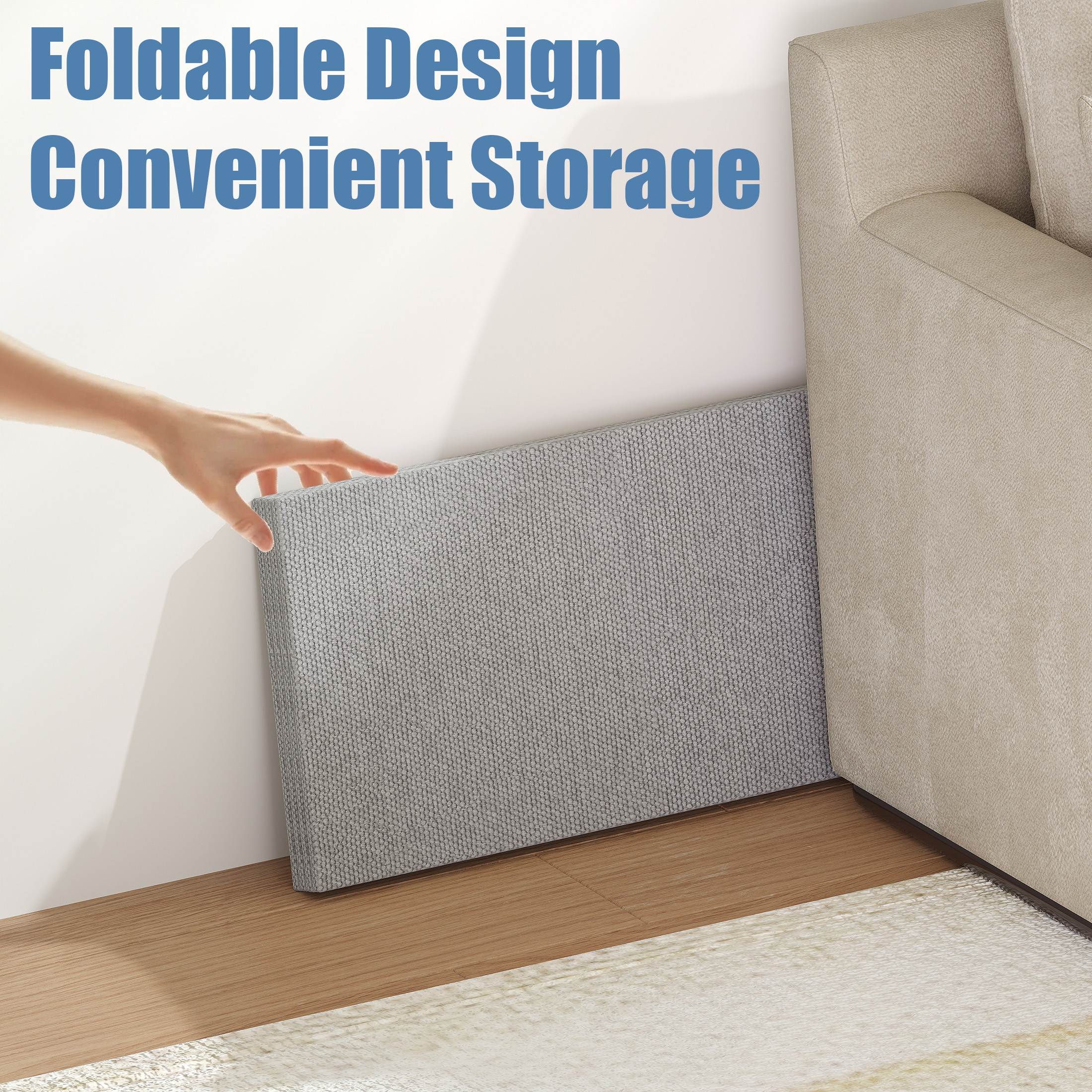 Neslime 8mm King Size Bunkie Board, Heavy Duty Bed Support Board Under Mattress, Low Profile Bed Support, Noise Minimizing, Fully Assembled