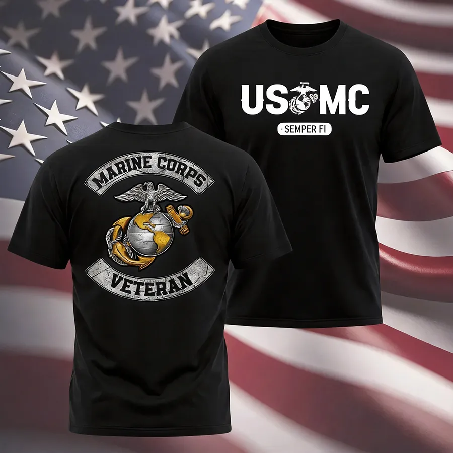 USMC Shirt  - Soft Cotton Poly Blend Tee