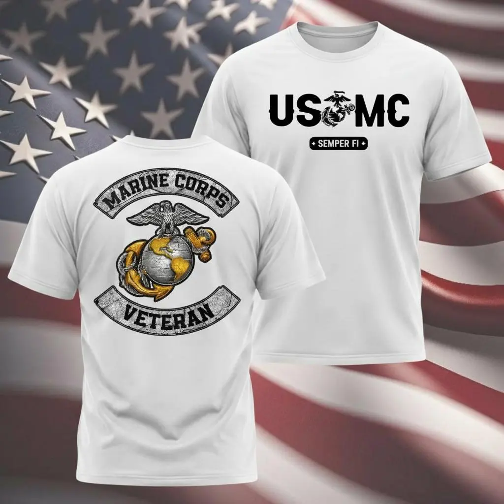 USMC Shirt  - Soft Cotton Poly Blend Tee