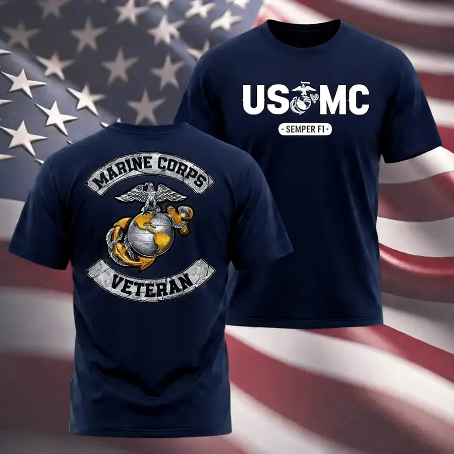 USMC Shirt  - Soft Cotton Poly Blend Tee