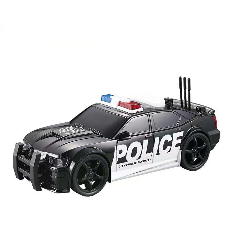 Police Alloy Car Model Toys Metal Diecasts Vehicle Model with Light Sound Sport Car for Children Collection Gifts