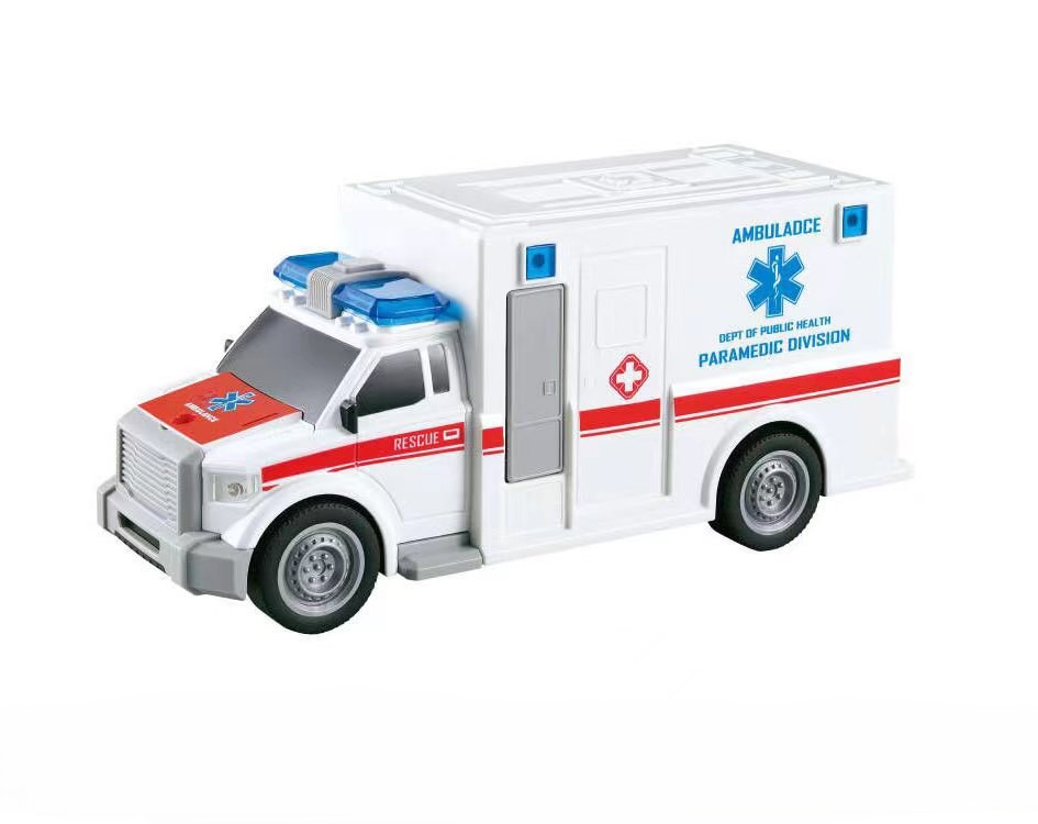 Police Alloy Car Model Toys Metal Diecasts Vehicle Model with Light Sound Sport Car for Children Collection Gifts