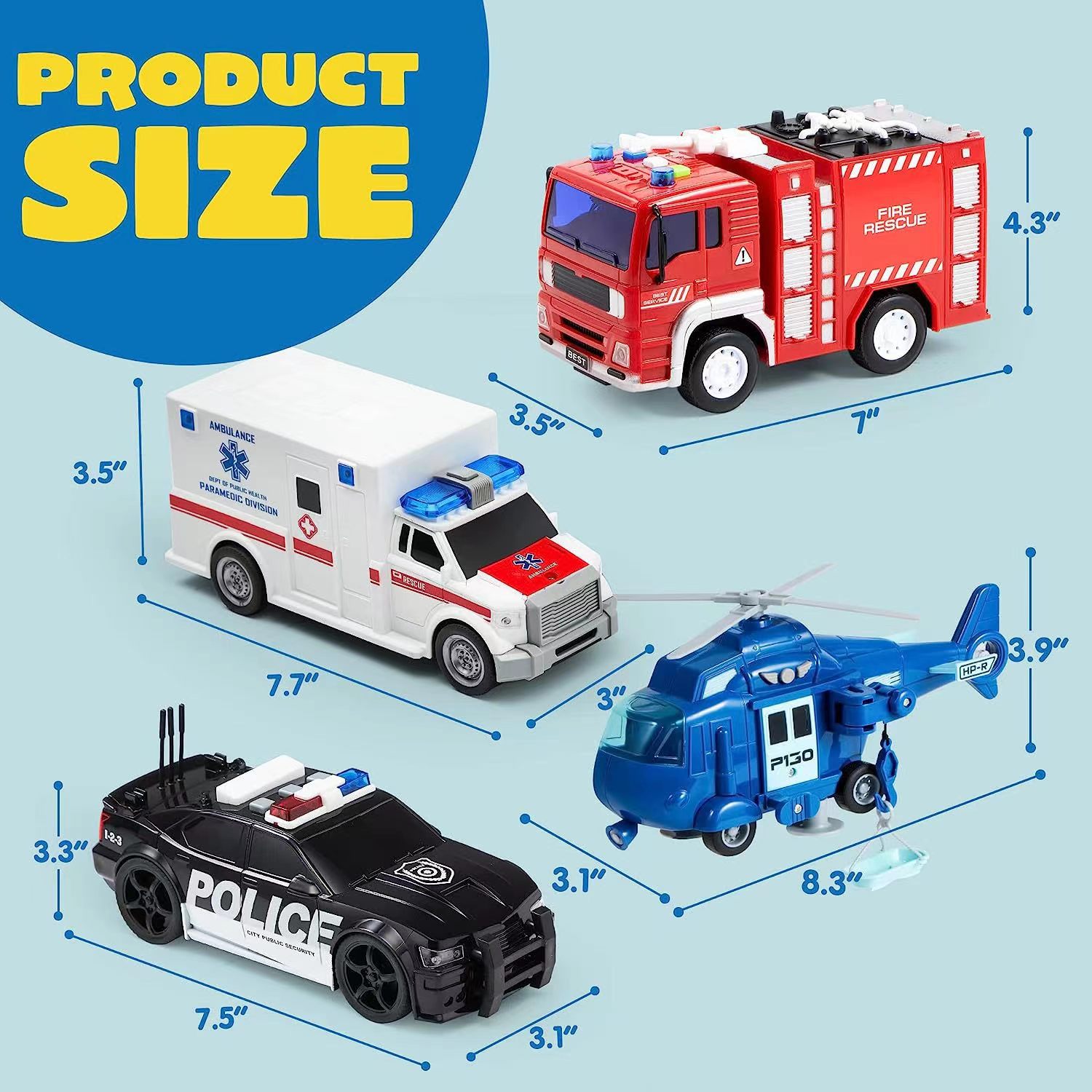 Police Alloy Car Model Toys Metal Diecasts Vehicle Model with Light Sound Sport Car for Children Collection Gifts