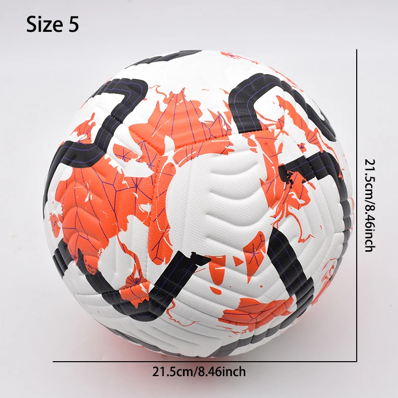 Soccer Balls Standard Size 5 Machine-Stitched Ball PU Material Sports League Outdoor Match Football Training Ball Futbol Voetbal-Leplay