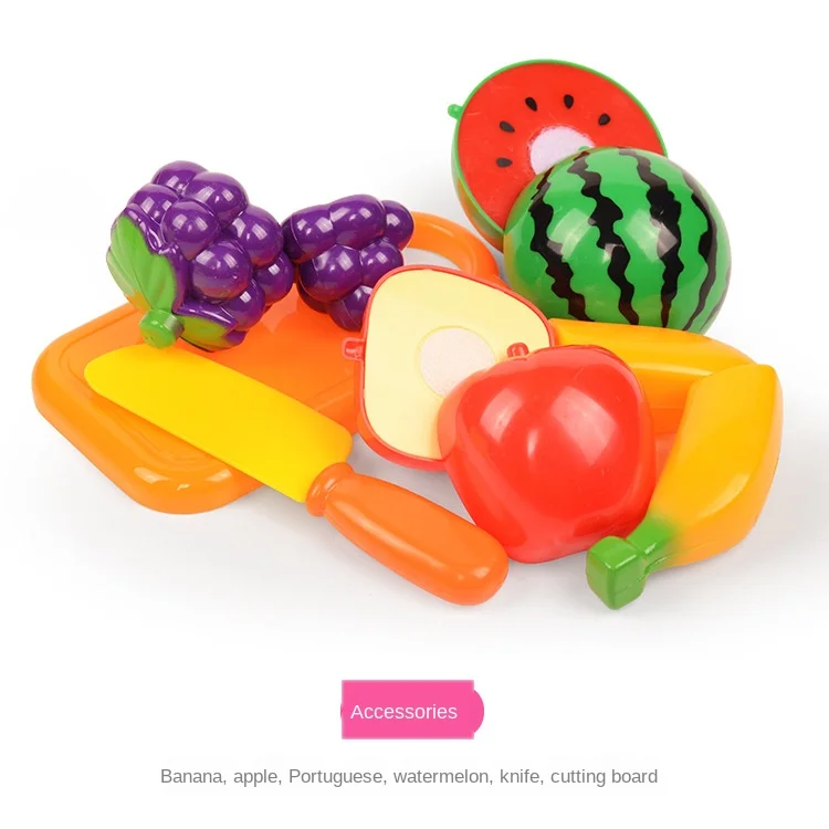 6/10/13/24Pcs Kitchen Fun Cutting Fruits and Vegetables Food Play House Set Puzzle Education Toys For Kids Boys Girls Xmas Gifts-Leplay