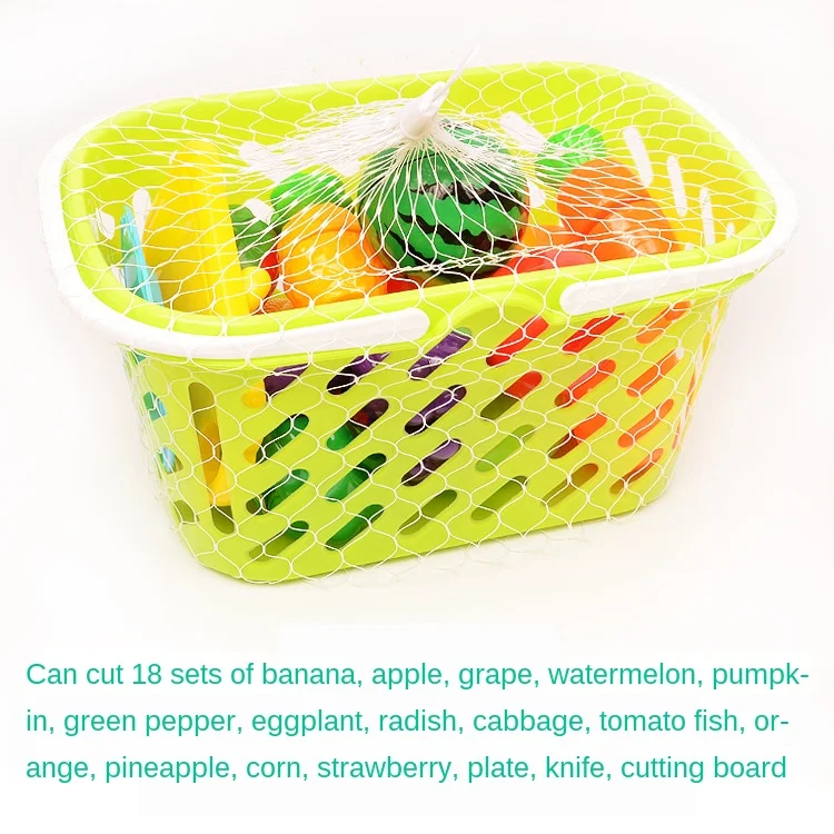 6/10/13/24Pcs Kitchen Fun Cutting Fruits and Vegetables Food Play House Set Puzzle Education Toys For Kids Boys Girls Xmas Gifts-Leplay