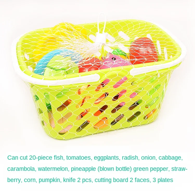 6/10/13/24Pcs Kitchen Fun Cutting Fruits and Vegetables Food Play House Set Puzzle Education Toys For Kids Boys Girls Xmas Gifts-Leplay