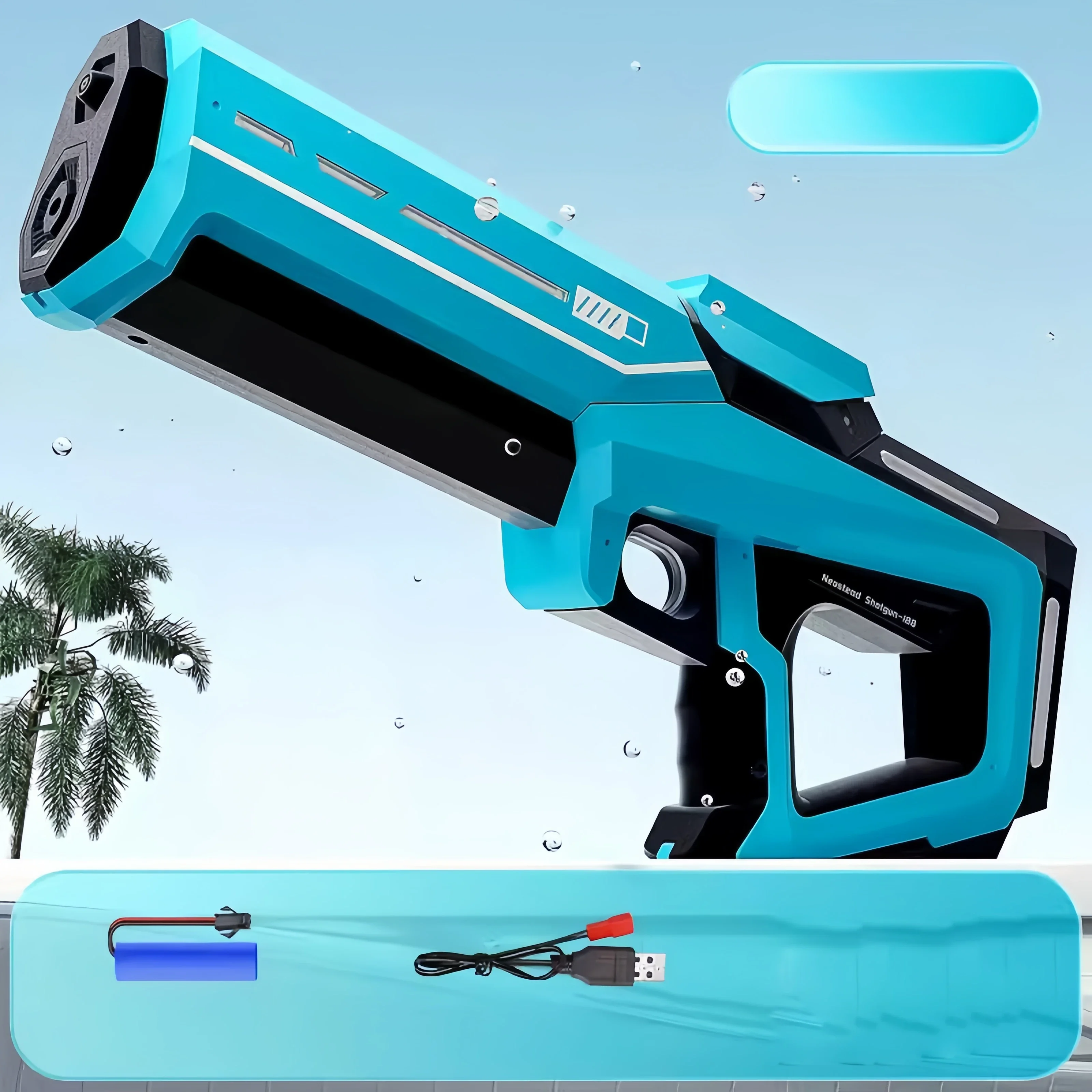 Electric Water Guns For Adults Powerful Squirt Automatic Water Suction Water Blasters Summer Outdoor Beach Toy For boys Kid Gift-Leplay