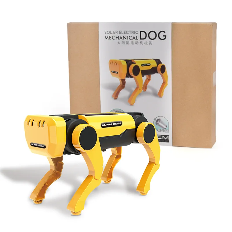 Robot Dog Science Experiment Kits Solar Powered Puppy for Kids DIY Educational Stem Toys  Children Christmas Gifts