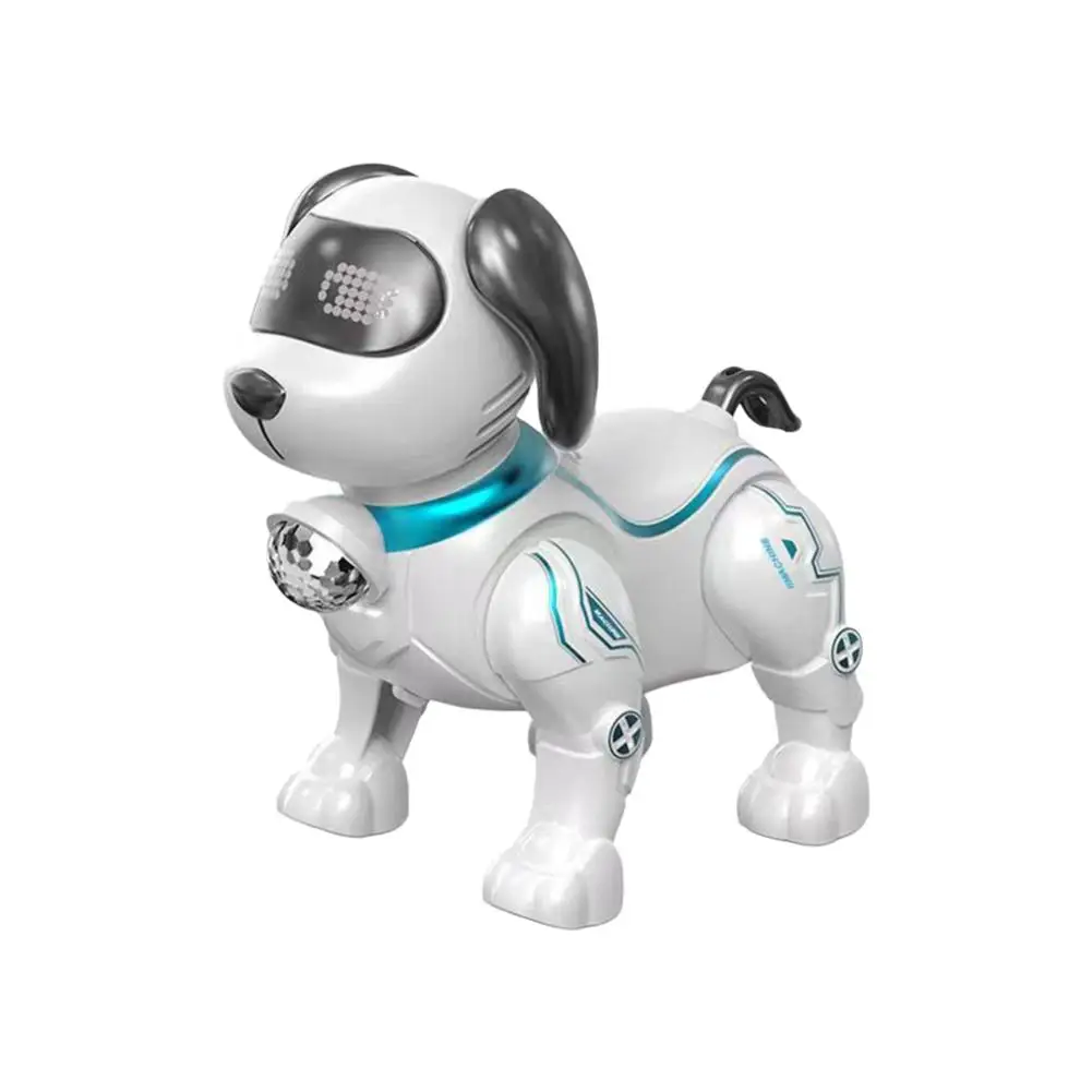 Robot Dog Electronic Stunt Pet Interactive Touch Programmable Smart Walking Dancing Kids Birthday Gift for Kids Boys Girls-Leplay
