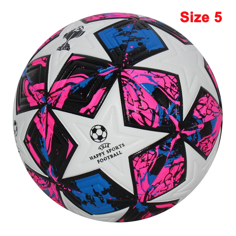 High Quality Soccer Balls Official Size 4/5 PU Material Seamless Goal Team Outdoor Match Game Football Training Ballon De Foot-Leplay