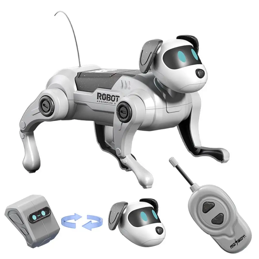 Robot Dog Electronic Stunt Pet Interactive Touch Programmable Smart Walking Dancing Kids Birthday Gift for Kids Boys Girls-Leplay
