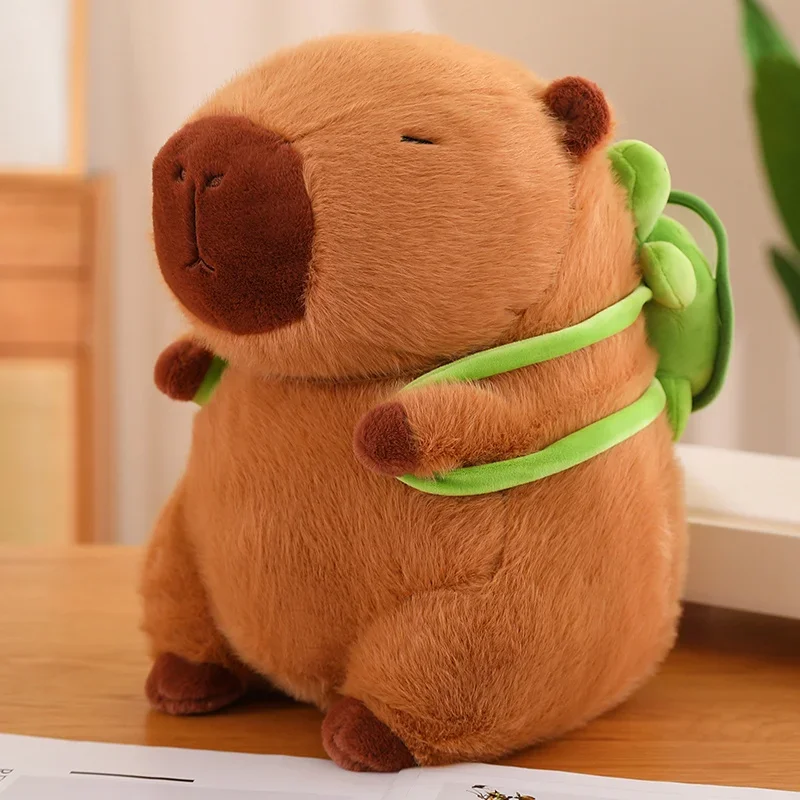 Capybara Plush Toy Simulation Capibara Cosplay Unicorn Dinosaur Dress Boba Bread Fruit Food Decor Birds Bubble Stuffed Animals