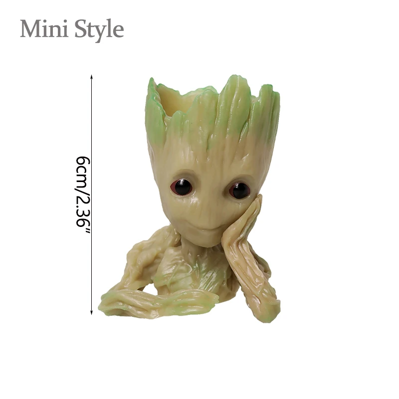 Home Decoration Crafts Miniature Model Office Desktop Display Cartoon Groot Figurines Handicrafts Decor Tree Man Ornament 5CM-Leplay