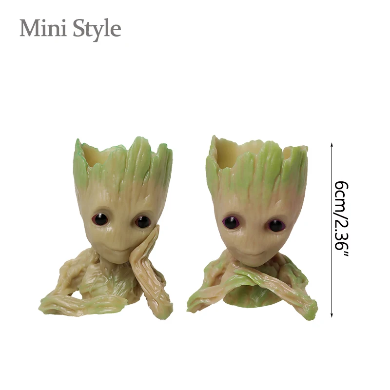 Home Decoration Crafts Miniature Model Office Desktop Display Cartoon Groot Figurines Handicrafts Decor Tree Man Ornament 5CM-Leplay