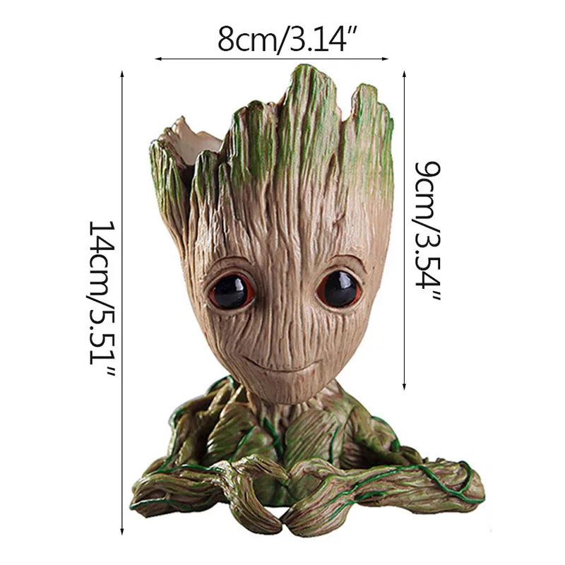 Home Decoration Crafts Miniature Model Office Desktop Display Cartoon Groot Figurines Handicrafts Decor Tree Man Ornament 5CM-Leplay