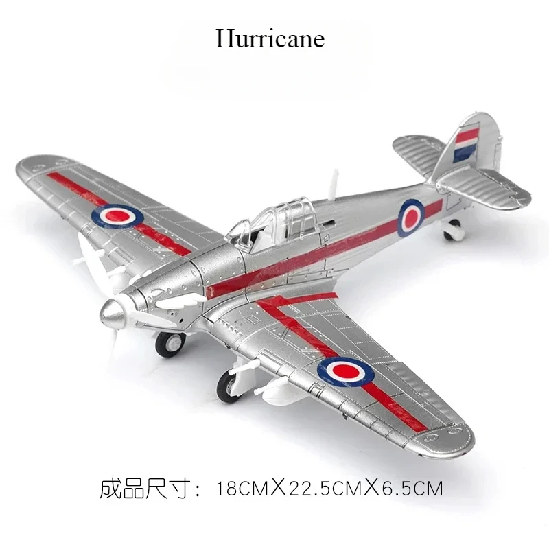 1/48 WWII American Corsair Mustang British Spitfire Hurricane German BF109 Fighter Jet Plastic Assembled Airplane Model Kit Toy-Leplay