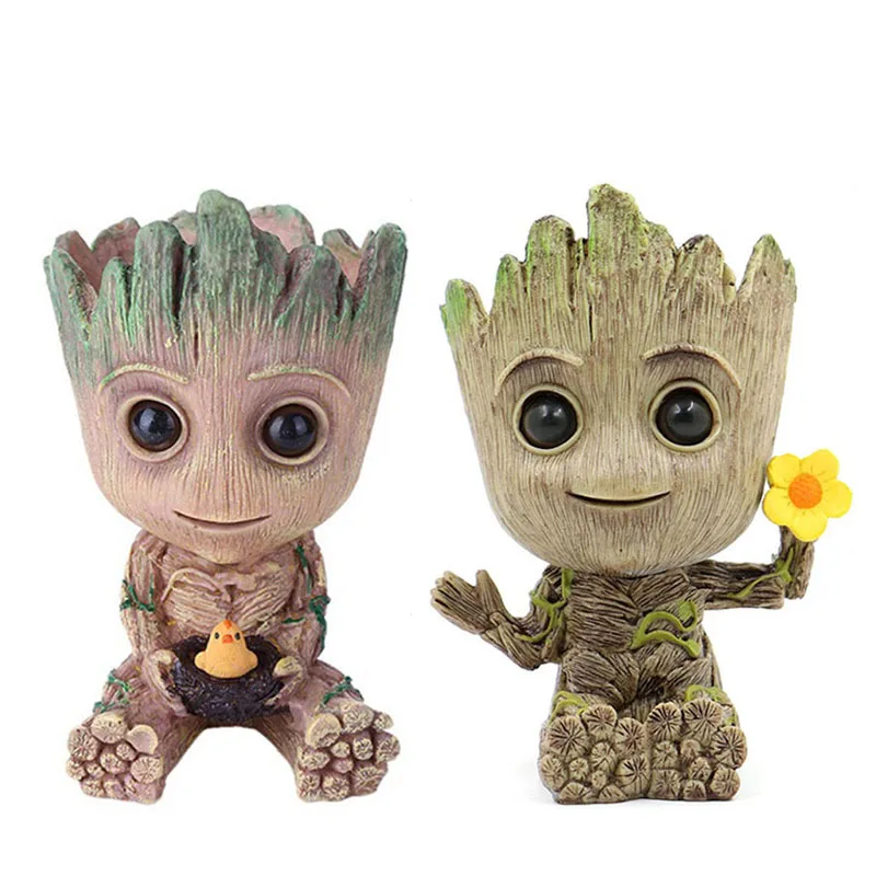 Home Decoration Crafts Miniature Model Office Desktop Display Cartoon Groot Figurines Handicrafts Decor Tree Man Ornament 5CM-Leplay