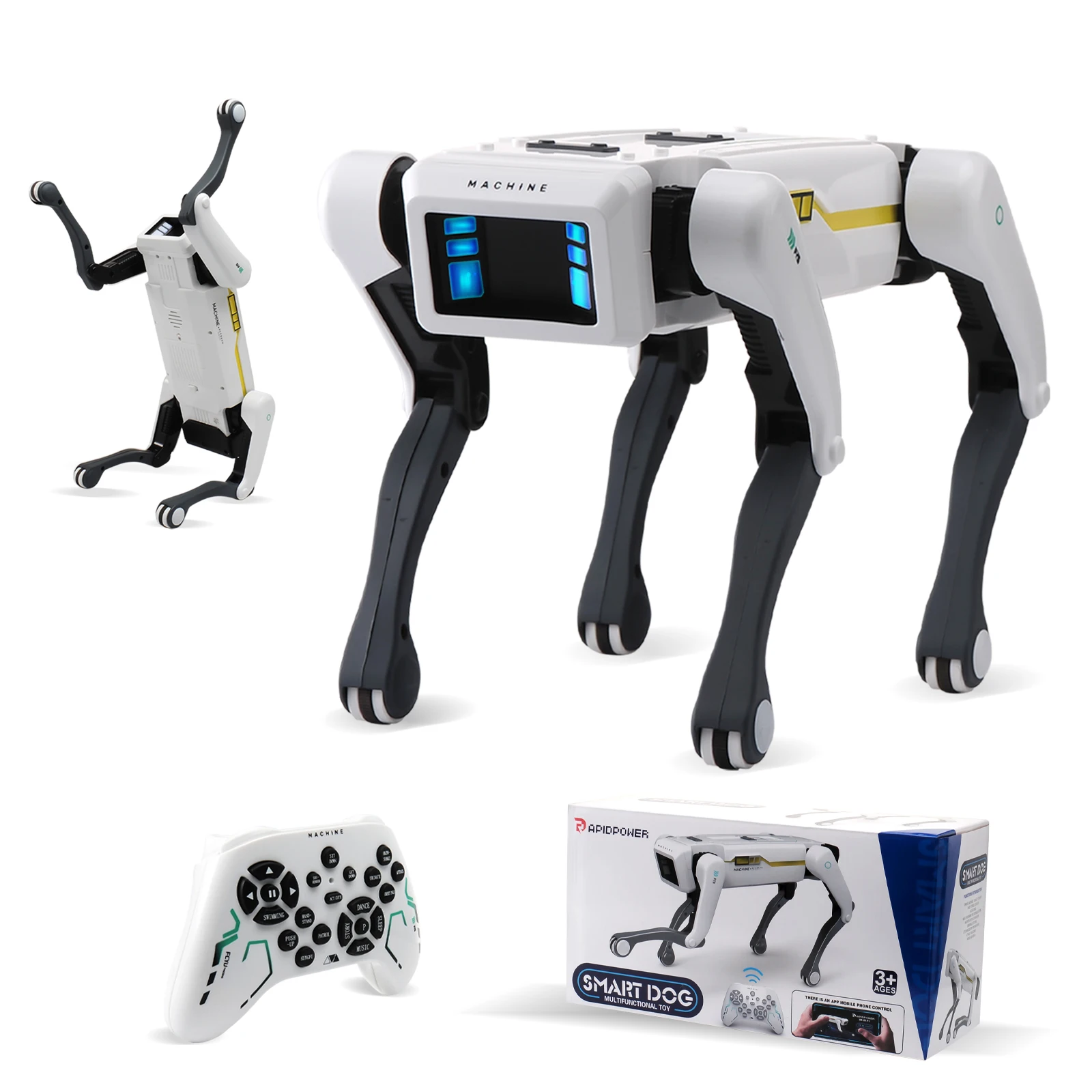 Intelligent AI RC Robot Dog Voice Dialogue APP Remote Control Programming Singing Dancing Machine Dog Kids Toys-Leplay