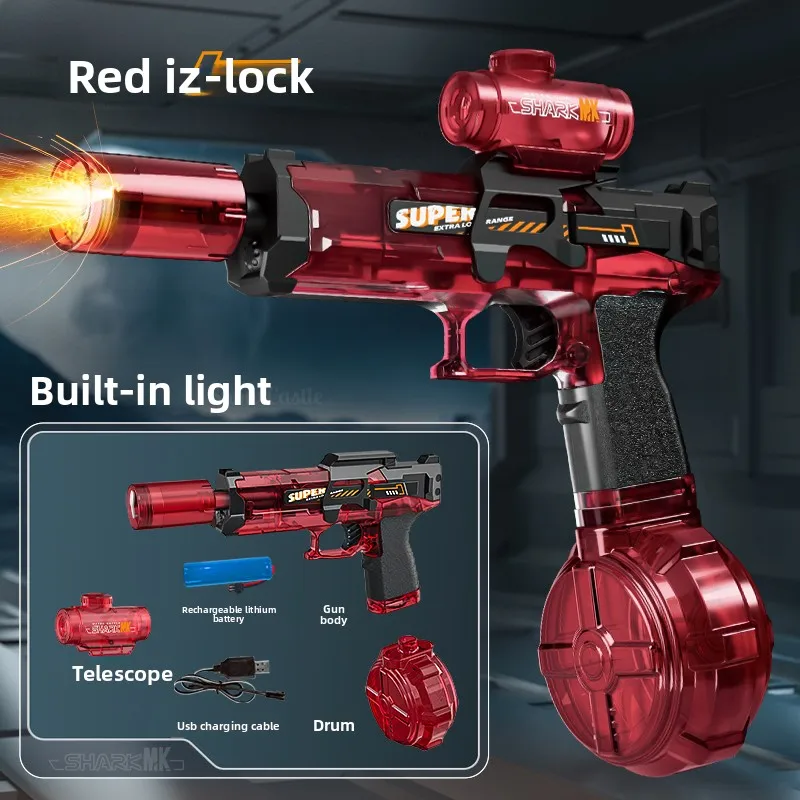 Electric Water Guns For Adults Powerful Squirt Automatic Water Suction Water Blasters Summer Outdoor Beach Toy For boys Kid Gift-Leplay