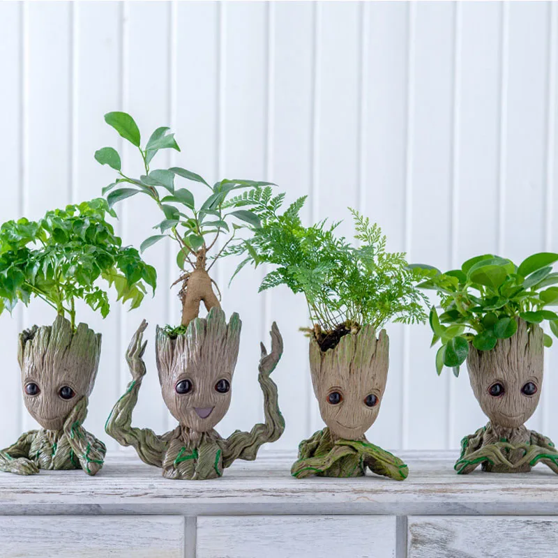 Home Decoration Crafts Miniature Model Office Desktop Display Cartoon Groot Figurines Handicrafts Decor Tree Man Ornament 5CM-Leplay