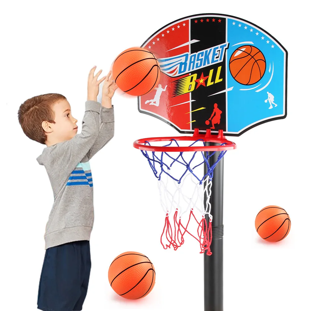 Toddler Adjustable Basketball Hoop 52-115CM Stand Rack for Kids Baby Outdoor Indoor Ball Sport Backboard Rim Shoot Children Toy-Leplay