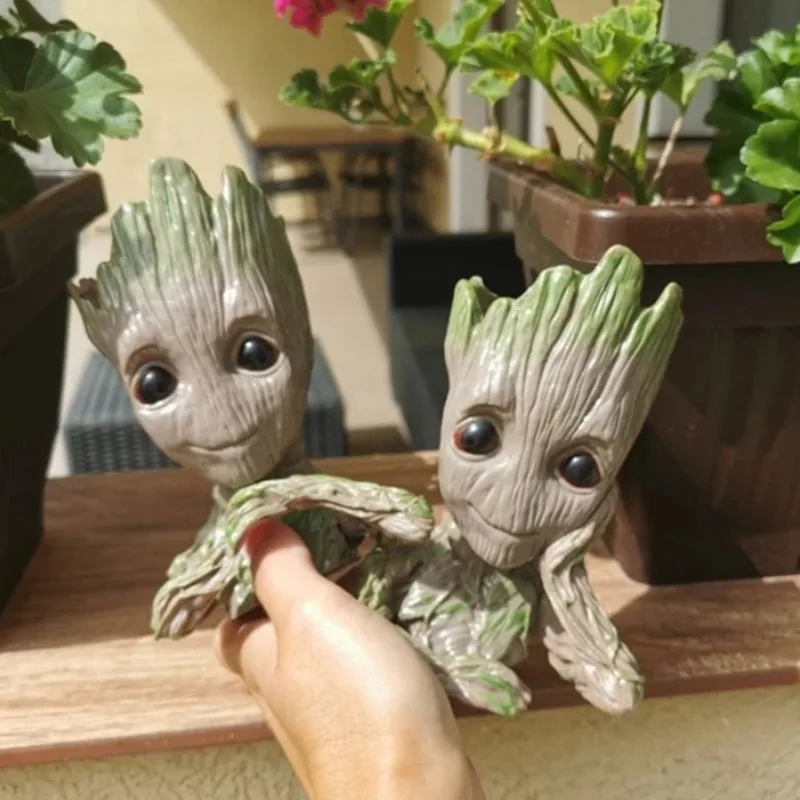 Home Decoration Crafts Miniature Model Office Desktop Display Cartoon Groot Figurines Handicrafts Decor Tree Man Ornament 5CM-Leplay