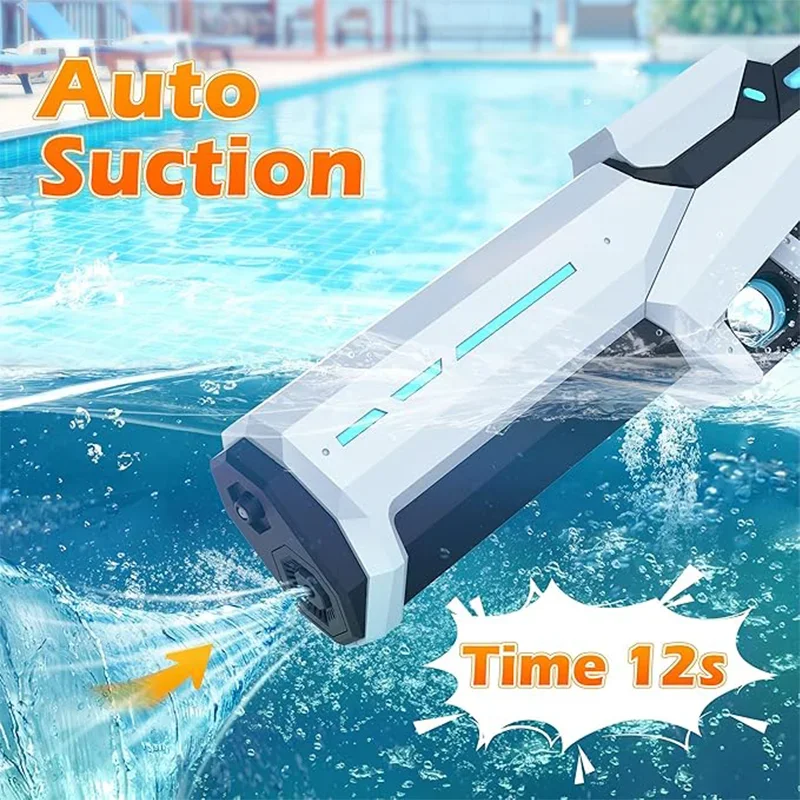 Electric Water Guns For Adults Powerful Squirt Automatic Water Suction Water Blasters Summer Outdoor Beach Toy For boys Kid Gift-Leplay