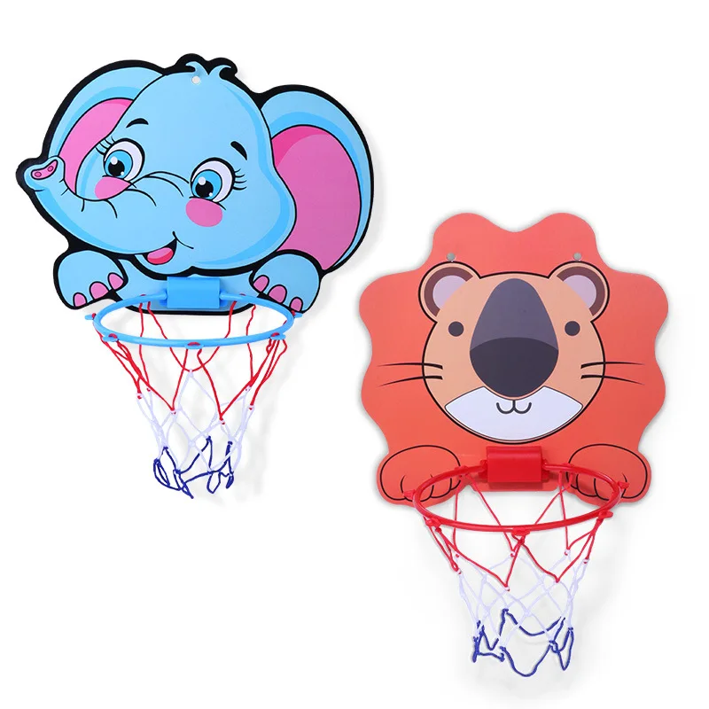 Kids Basketball Hoop Kit Cartoon Creative Animals Basketball Stand Outdoor Indoor Game Sport Play Toys For Children Kids-Leplay