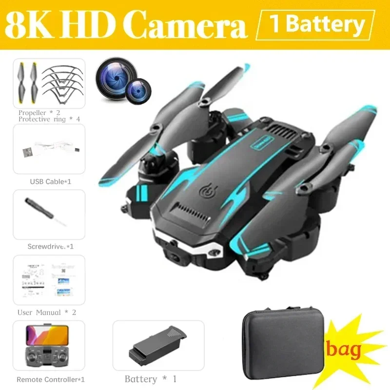 New G6 Drone 8K 5G GPS Professional HD 360 ° Aerial Photography Dual-Camera Foldables Obstacles Avoidanc Brushless Quadrotor 5KM-Leplay