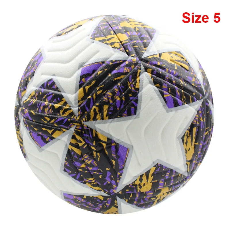 High Quality Soccer Balls Official Size 4/5 PU Material Seamless Goal Team Outdoor Match Game Football Training Ballon De Foot-Leplay