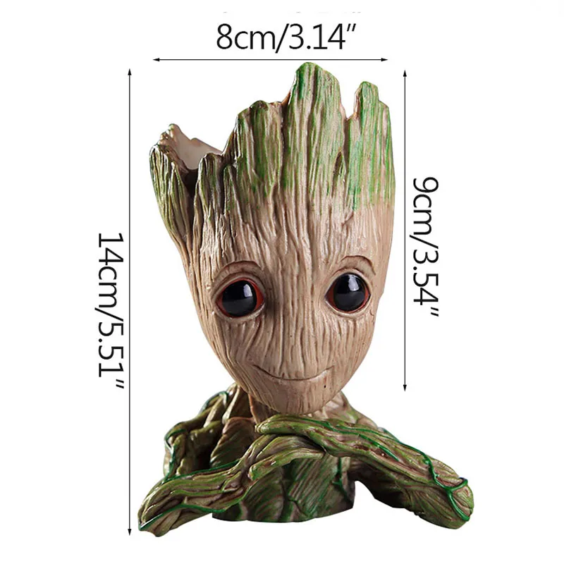 Home Decoration Crafts Miniature Model Office Desktop Display Cartoon Groot Figurines Handicrafts Decor Tree Man Ornament 5CM-Leplay