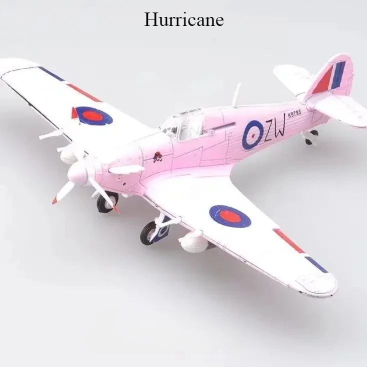 1/48 WWII American Corsair Mustang British Spitfire Hurricane German BF109 Fighter Jet Plastic Assembled Airplane Model Kit Toy-Leplay